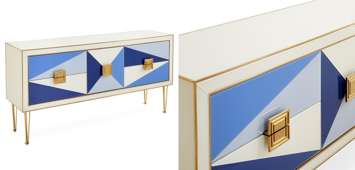 Комод JONATHAN ADLER HARLEQUIN CREDENZA - BLUE