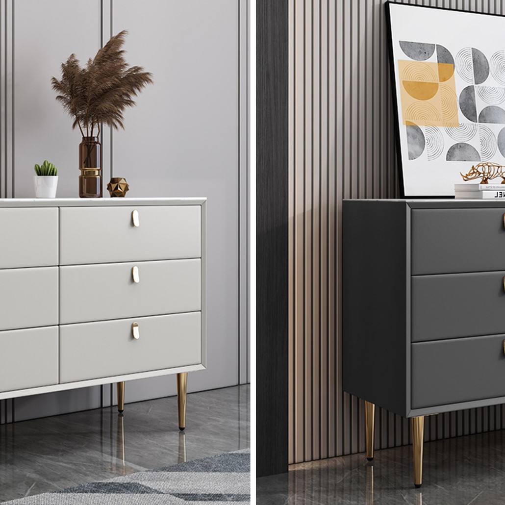 Комод Olson Leather Chest of Drawers 120