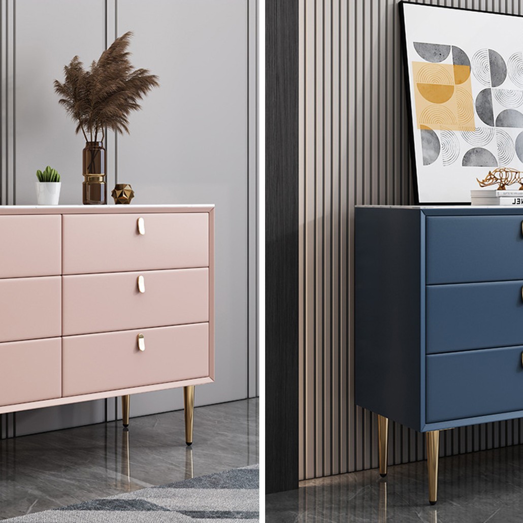 Комод Olson Leather Chest of Drawers 120