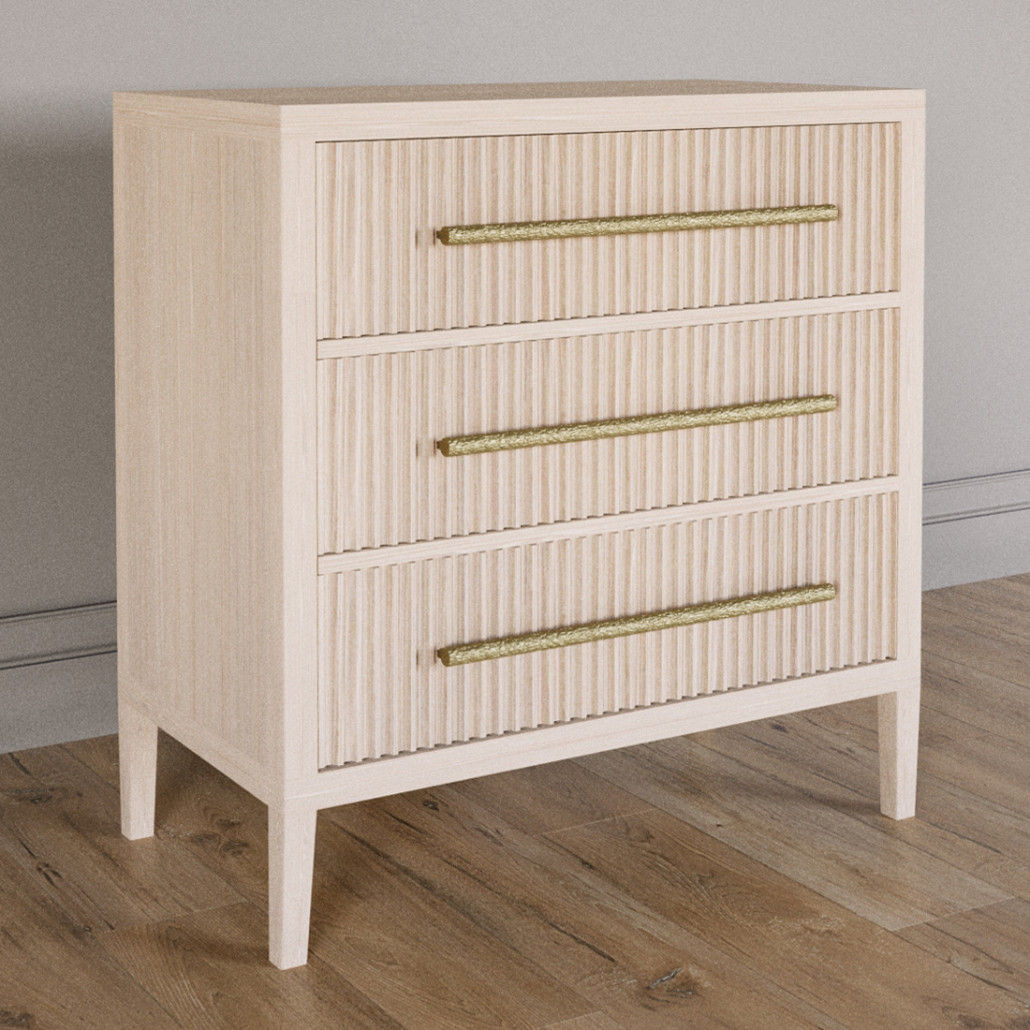 Комод Primo с 3 выдвижными ящиками Светлый дуб