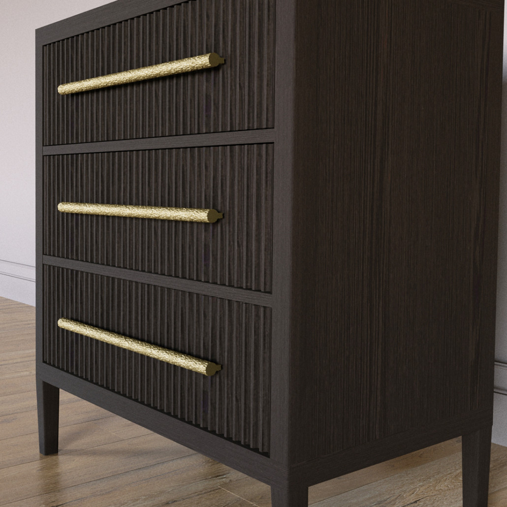 Комод Primo с 3 выдвижными ящиками Темный орех