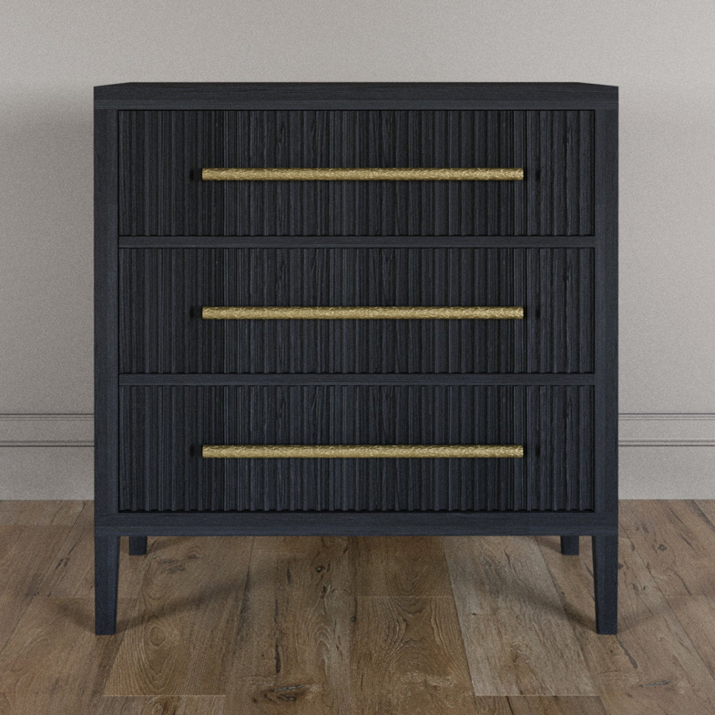 Комод Primo с 3 выдвижными ящиками Черный дуб