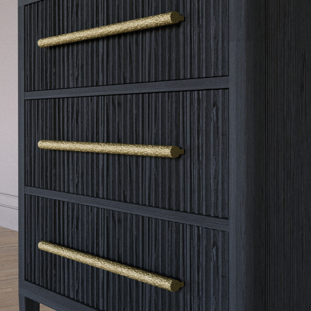 Комод Primo с 3 выдвижными ящиками Черный дуб