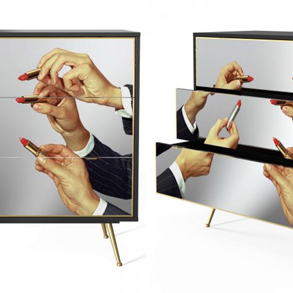 Комод Seletti Chest of Three Drawers Lipstick