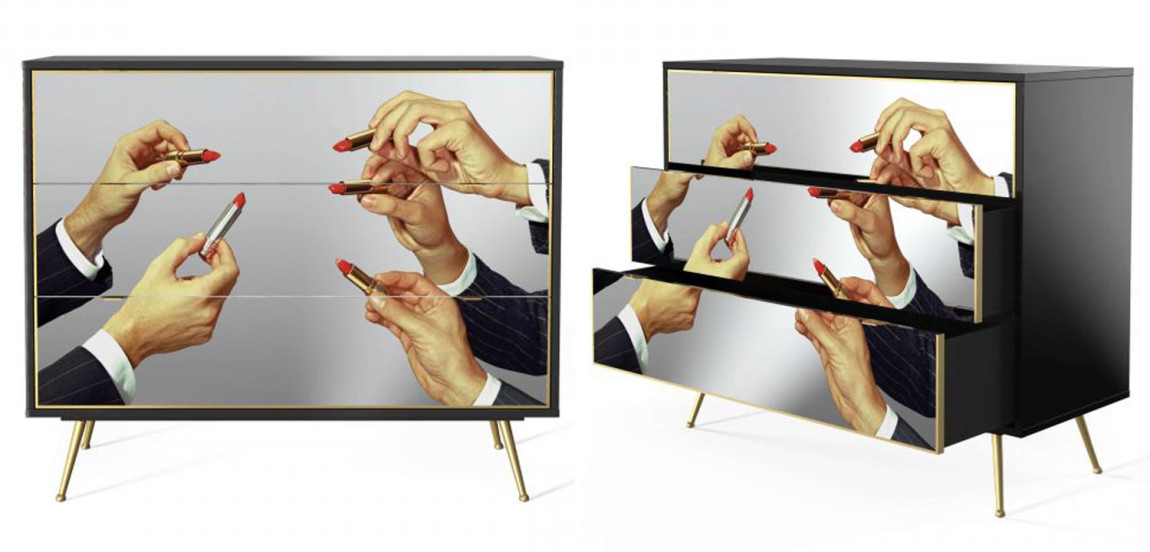 Комод Seletti Chest of Three Drawers Lipstick