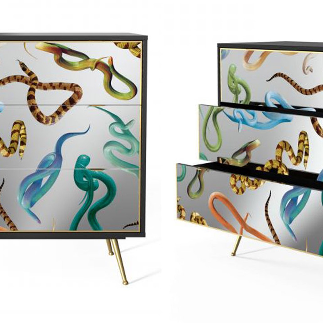 Комод Seletti Chest of Three Drawers Snakes