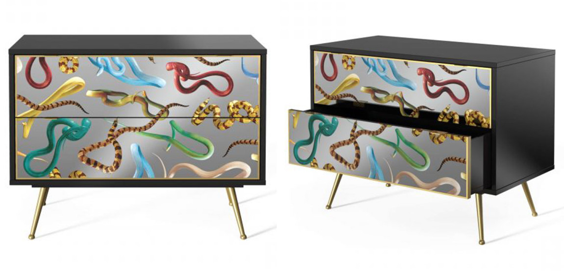 Комод Seletti Chest of Two Drawers Snakes