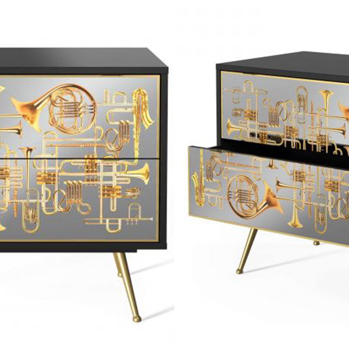 Комод Seletti Chest of Two Drawers Trumpets