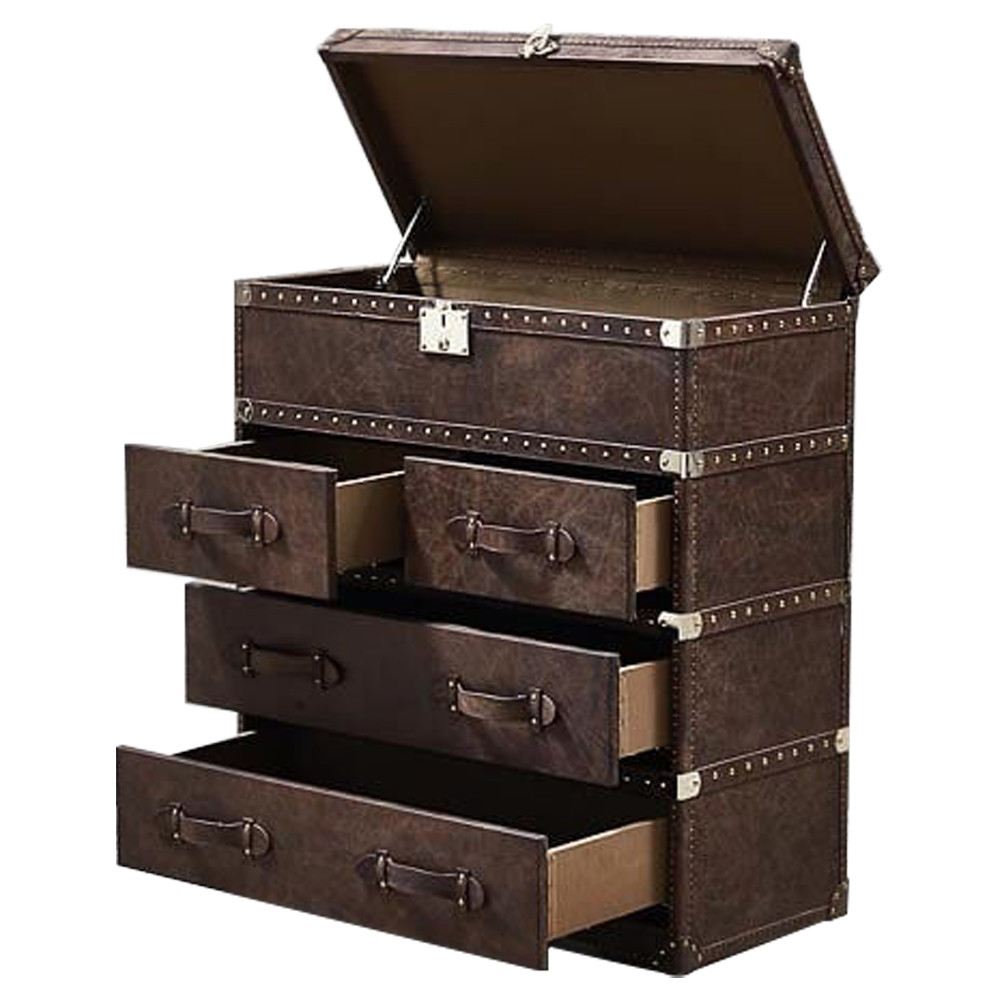 Комод Vintage Leather Chest of Draver