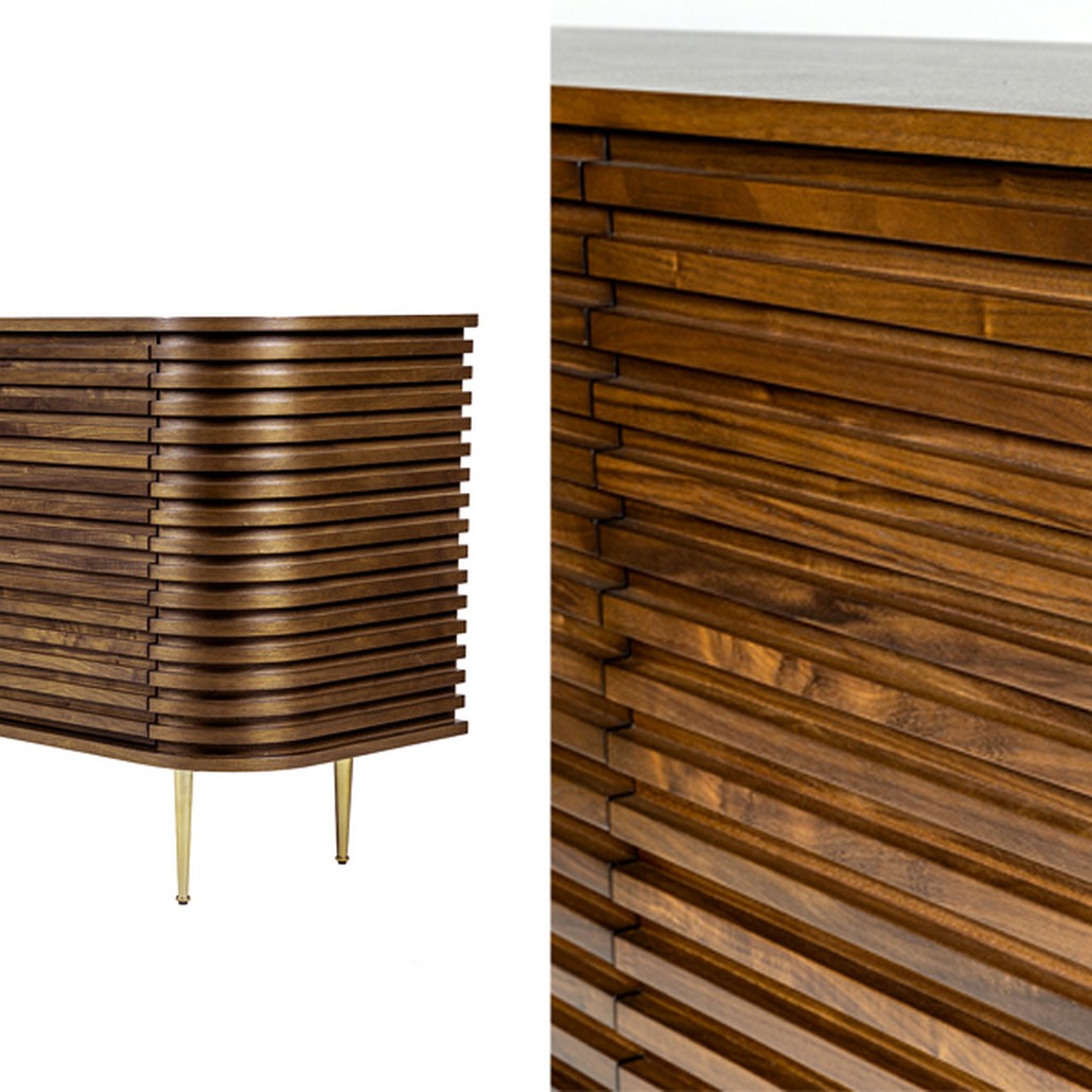 Комод Wooden Rails Шпон Орех