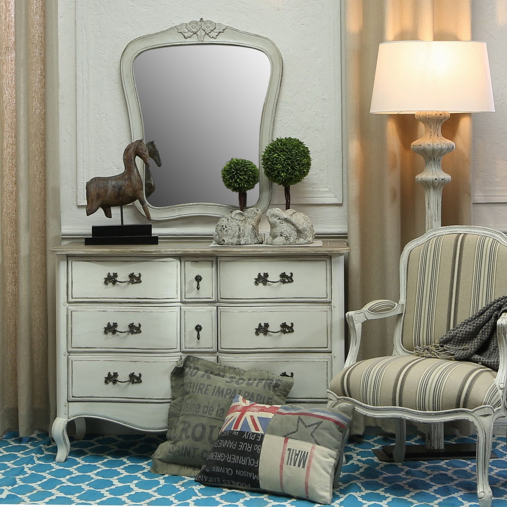 Комод бежевый в стиле Прованс Montmartre Provence Beige Wide