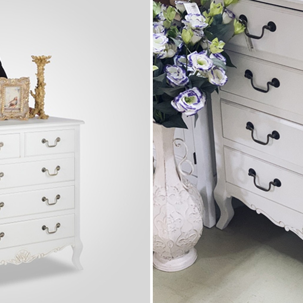 Комод белый в стиле прованс Montmartre Provence White