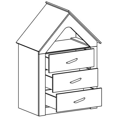 Комод в детскую Tiny Town Chest of Drawers