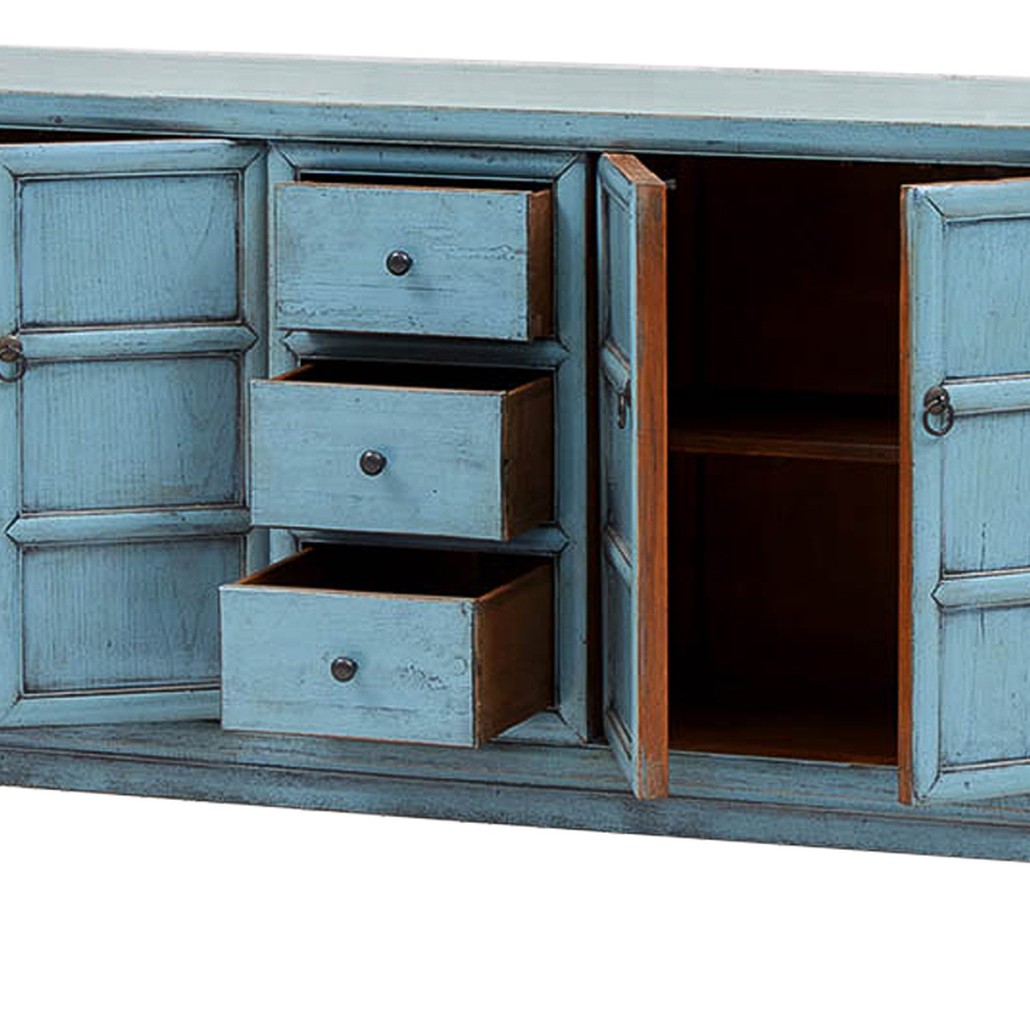Комод в китайском стиле Blue Chest of Drawers Chinese Collection