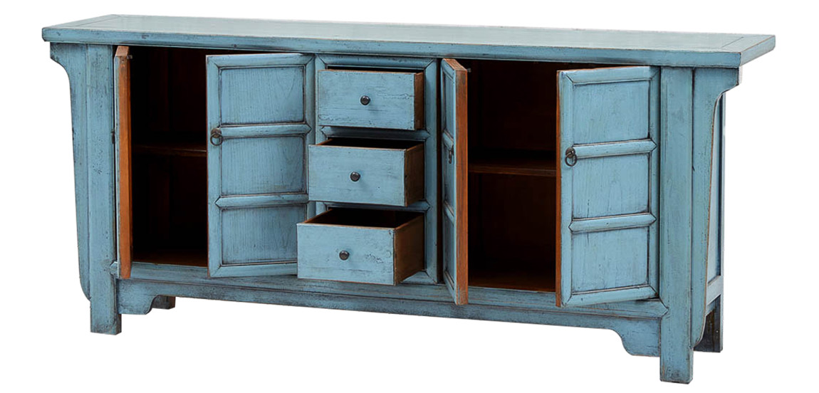 Комод в китайском стиле Blue Chest of Drawers Chinese Collection