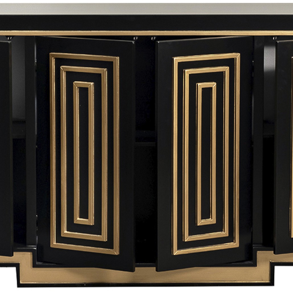 Комод в стиле арт-деко Meandro Chest of drawers Черный