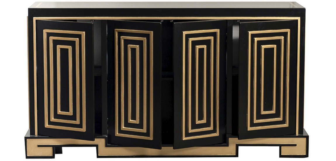 Комод в стиле арт-деко Meandro Chest of drawers Черный