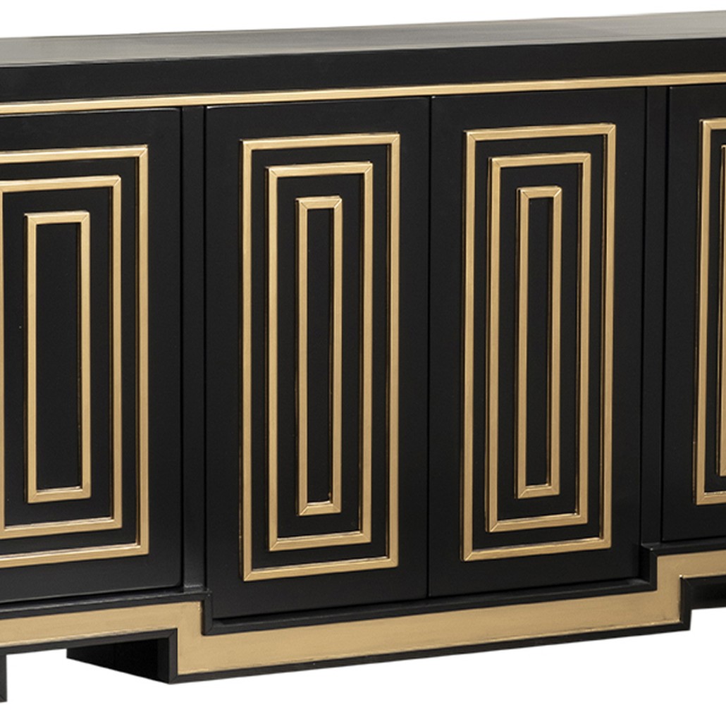 Комод в стиле арт-деко Meandro Chest of drawers Черный