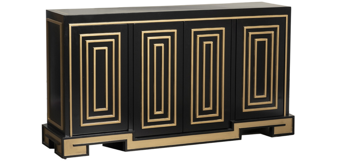 Комод в стиле арт-деко Meandro Chest of drawers Черный