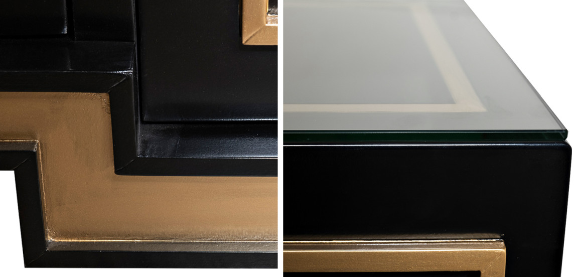 Комод в стиле арт-деко Meandro Chest of drawers Черный