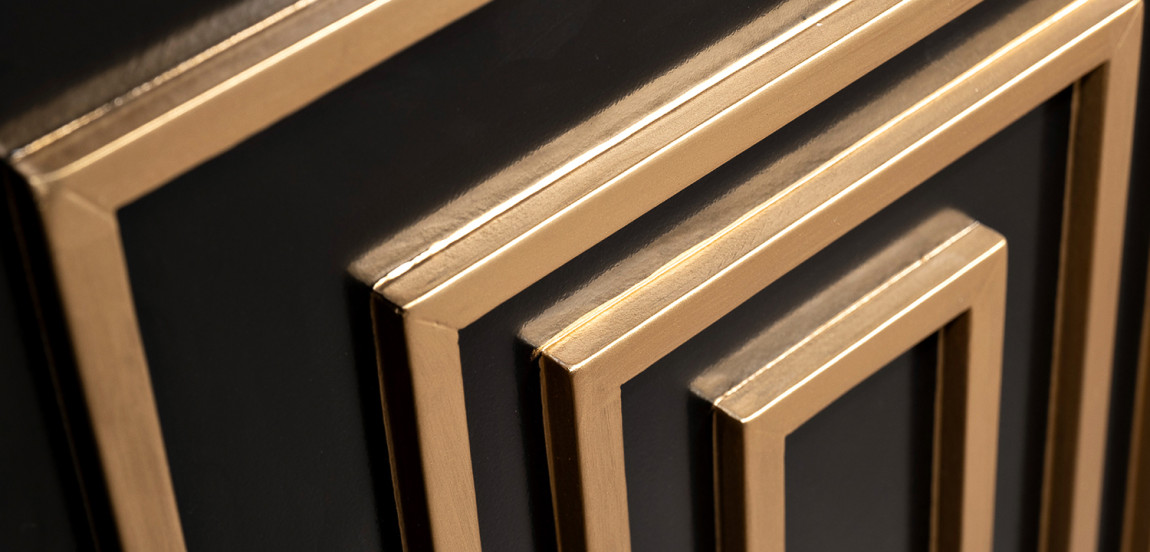 Комод в стиле арт-деко Meandro Chest of drawers Черный