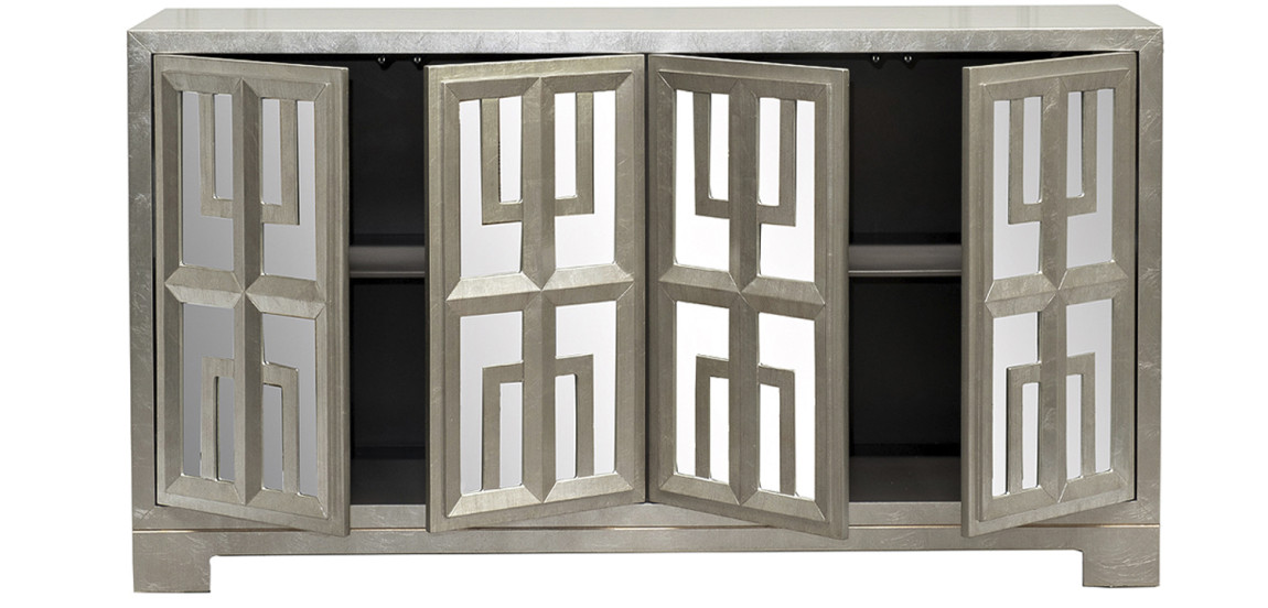 Комод в стиле Арт-деко с зеркальным фасадом Torben Chest of drawers mirror facade