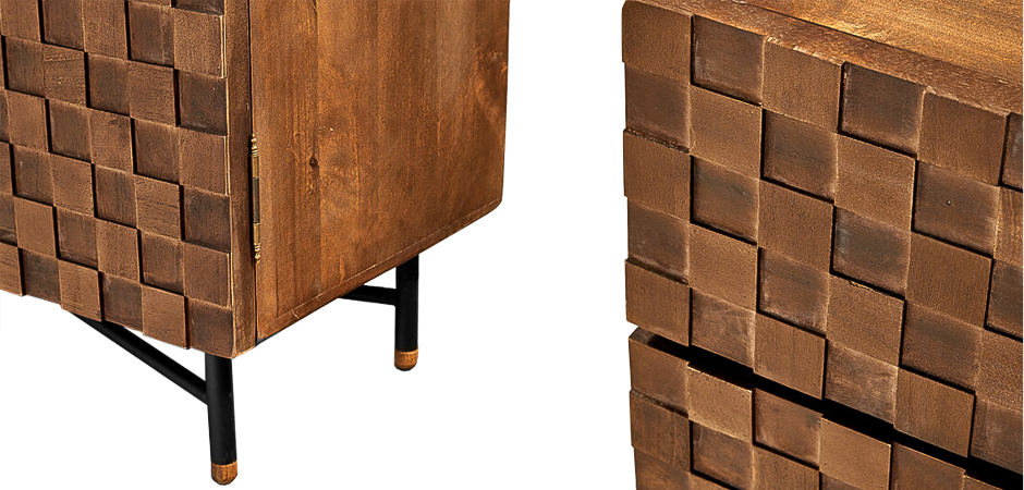 Комод в стиле Лофт Cells Wood Commode
