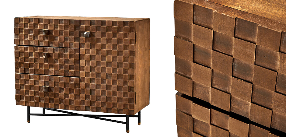 Комод в стиле Лофт Cells Wood Commode