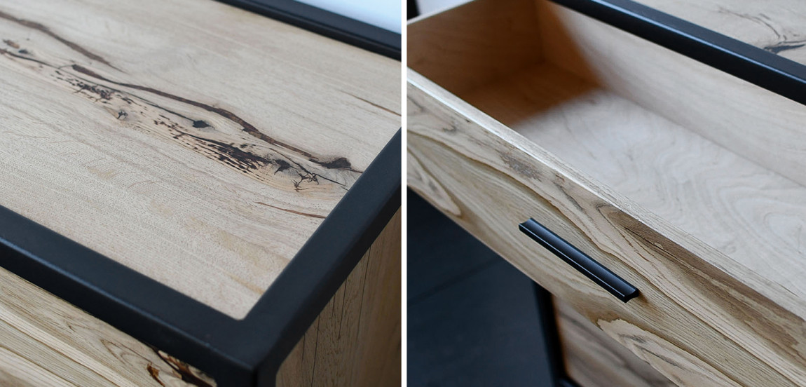 Комод в стиле лофт Irvine Industrial Metal Rust Chest of Drawers