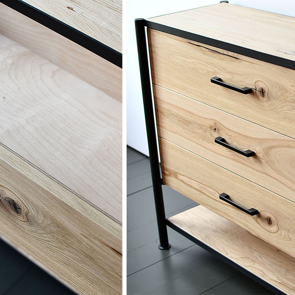 Комод в стиле лофт Terrence Industrial Metal Rust Chest of Drawers