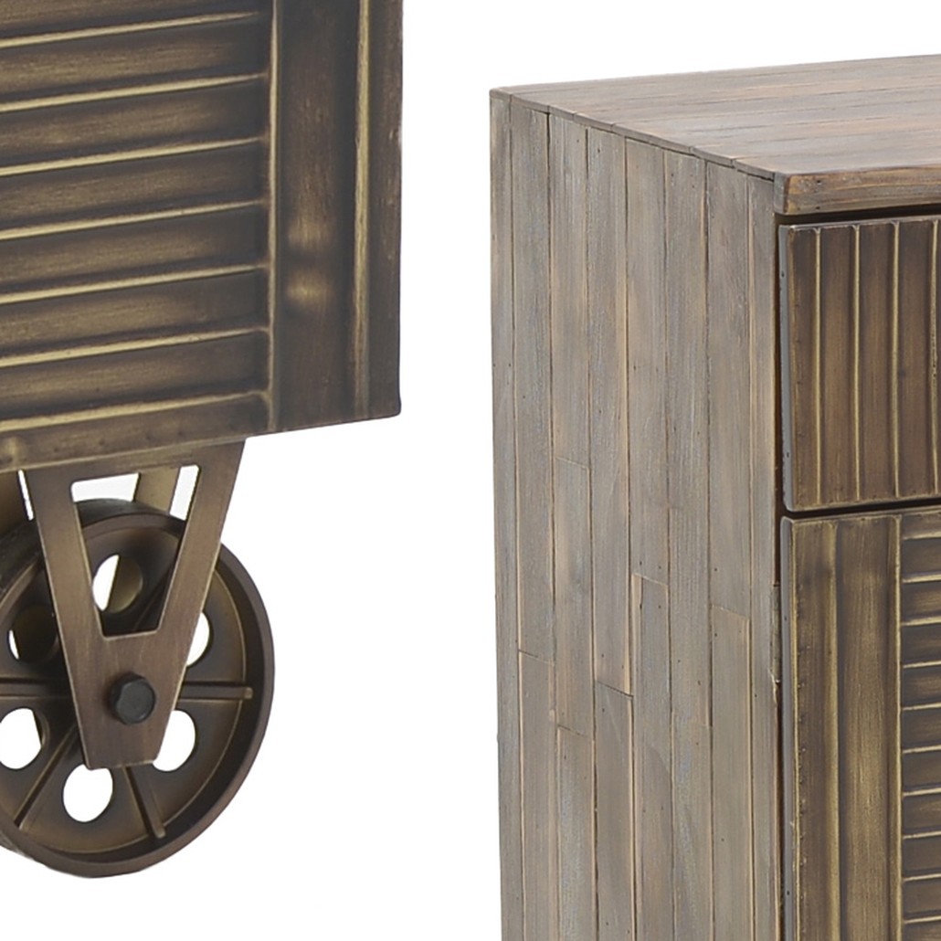 Комод в стиле Лофт на колёсах Mojens Loft Chest of Drawers