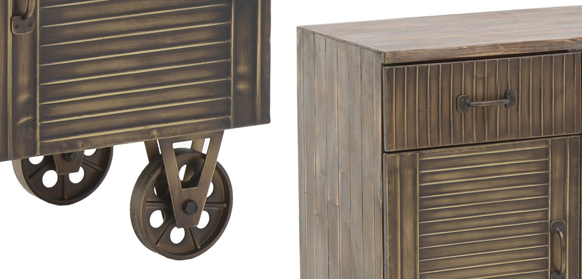 Комод в стиле Лофт на колёсах Mojens Loft Chest of Drawers