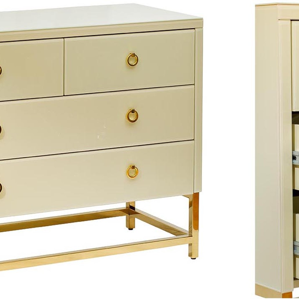 Комод в стиле модерн Marinella Beige Commode Бежевый