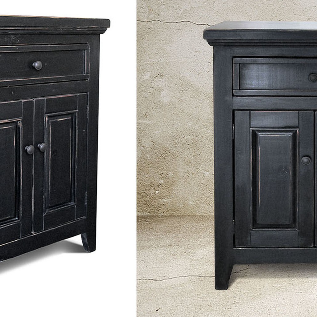 Комод в стиле прованс Geronimo Provence HARMONIE Weathered Charcoal Черный