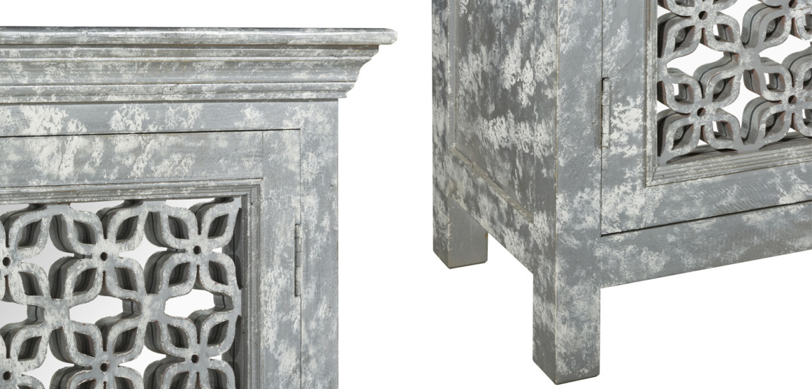 Комод в стиле прованс с декорированным резным фасадом Asger Provence Chest of Drawers