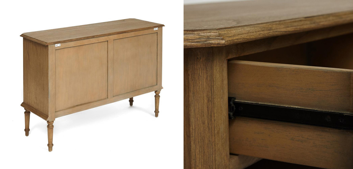 Комод в стиле Прованс со стеклянными дверцами Provence Jacob Chest of Drawers small