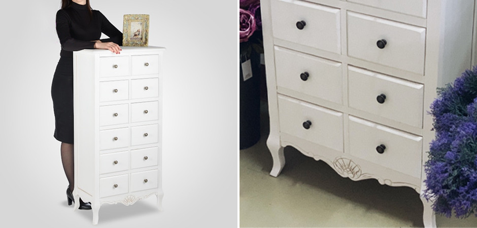 Комод высокий в стиле прованс Montmartre Provence High