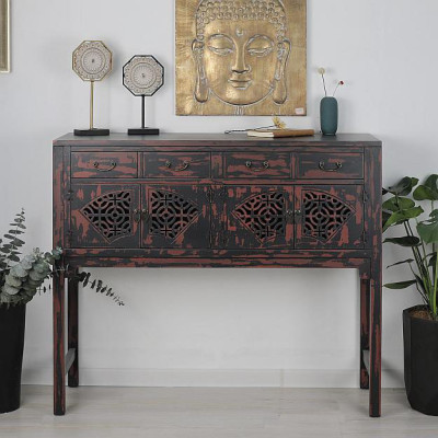 Комод деревянный Retro with four doors