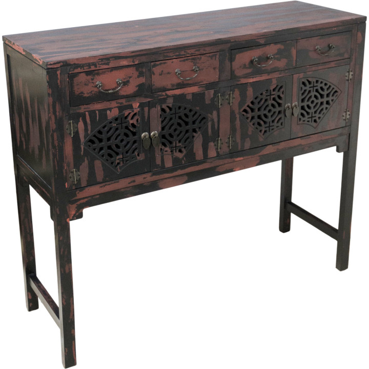 Комод деревянный Retro with four doors