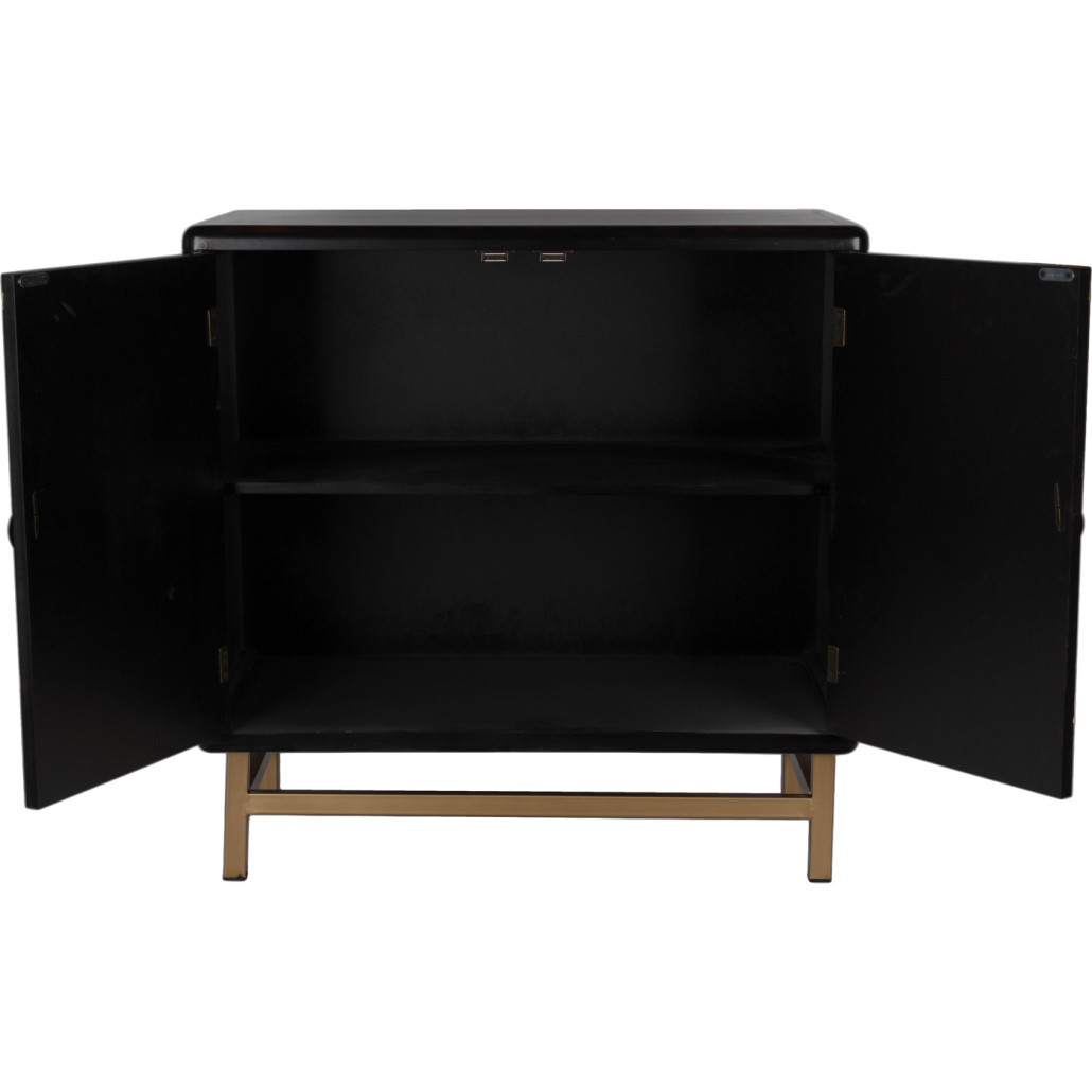 Комод деревянный Tits on flowers