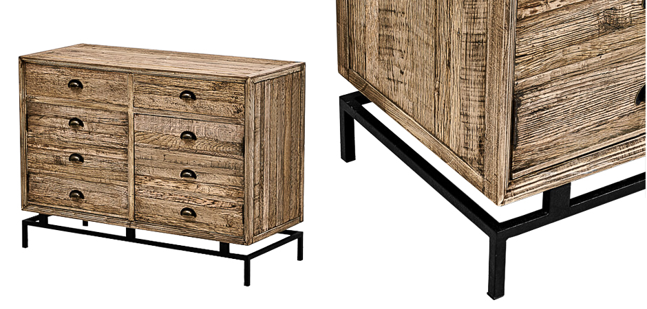 Комод деревянный в стиле Лофт Eligio Wood Commode