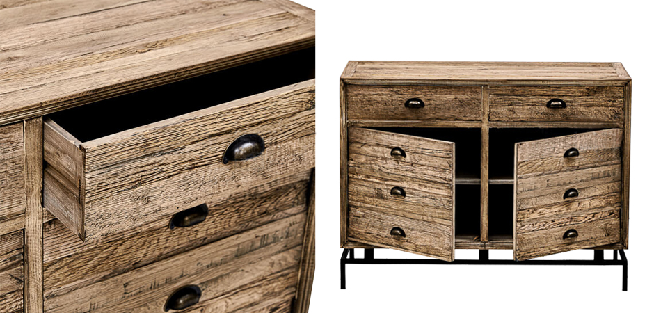 Комод деревянный в стиле Лофт Eligio Wood Commode