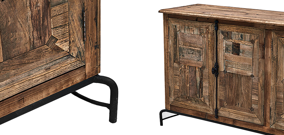 Комод деревянный в стиле Лофт Ennio Wood Commode