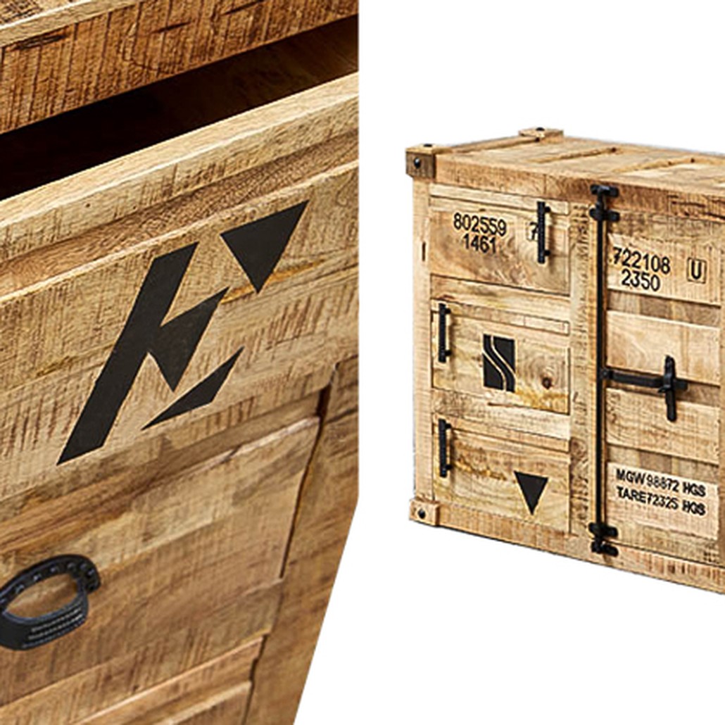 Комод деревянный в стиле Лофт Wooden Loft Box Commode