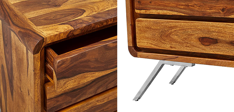 Комод деревянный на металлических ножках Liam Wood Commode