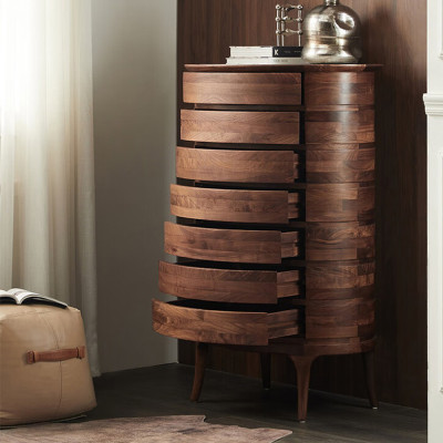 Комод деревянный с 7-ю ящиками Moon Walnut Furniture