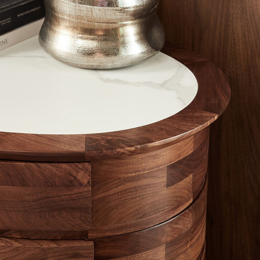 Комод деревянный с 7-ю ящиками Moon Walnut Furniture