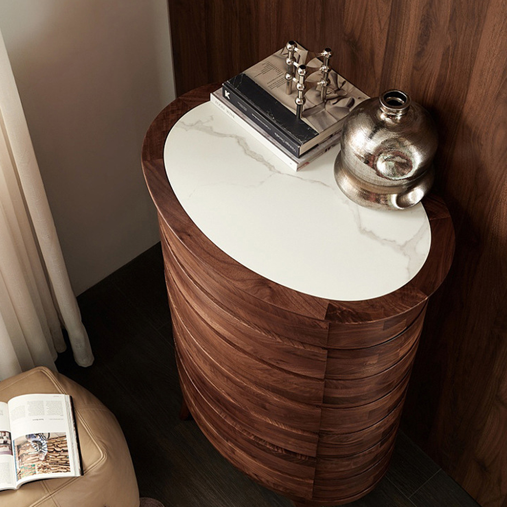 Комод деревянный с 7-ю ящиками Moon Walnut Furniture