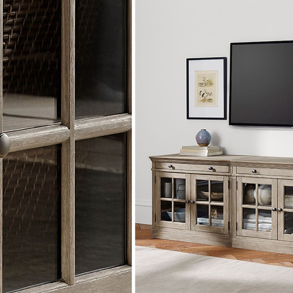 Комод длинный Benjamin Glass Doors long