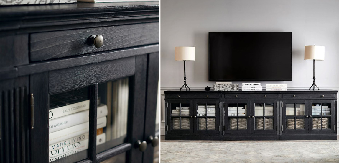 Комод длинный Benjamin Glass Doors long